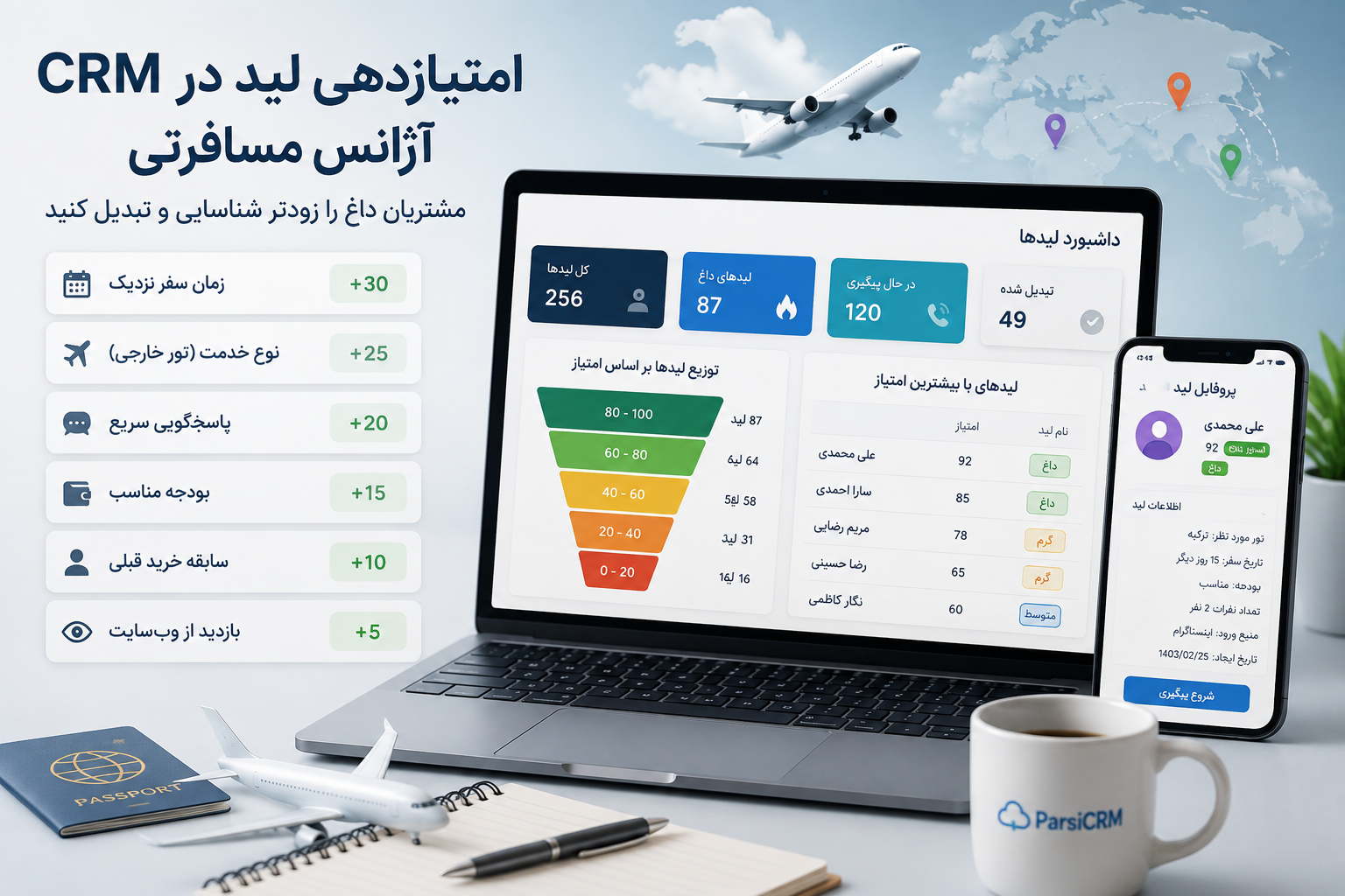 پیش‌بینی فروش تور و ویزا با داده‌های CRM