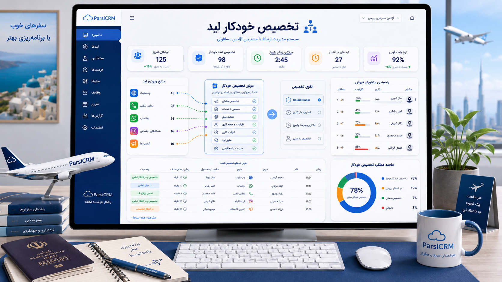 پیش‌بینی فروش تور و ویزا با داده‌های CRM